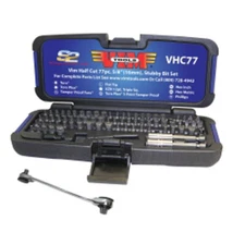 VIM Tools VHC77 77 Piece Half Cut Stubby Bit Set