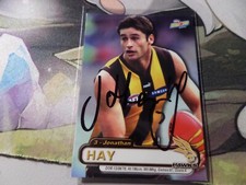 2001 Heroes HAWTHORN HAWKS AFL Card Jonathan HAY #67 HAND SIGNED