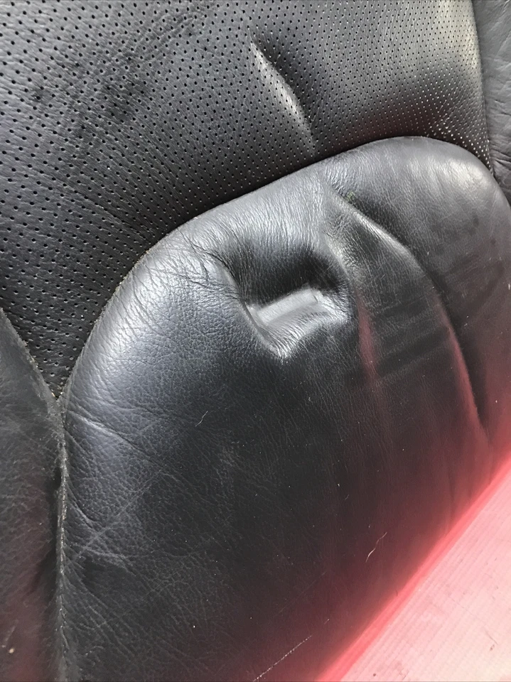 2002 MERCEDES-BENZ S430 W220 ЗАДНЕЕ НИЖНЕЕ СИДЕНЬЕ ПОДУШКА ЧЕРНАЯ КОЖА OEM - Изображение 2 из 4