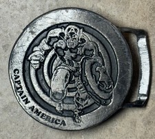 Vintage CAPTAIN AMERICA Metal Belt Buckle JOHN ROMITA 1975 Marvel Comics Group
