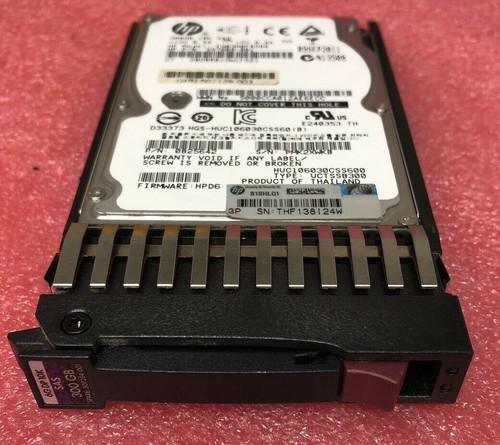 HP 300GB 10K 2.5" 6G SC SAS 597609-001 EG0300FBDBR HARD DRIVE 0B25642 GEN7 - Picture 2 of 2