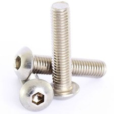 M4 M5 M6 M8 A2 STAINLESS HEX SOCKET BUTTON HEAD ALLEN BOLTS SCREWS SCREW ISO7380