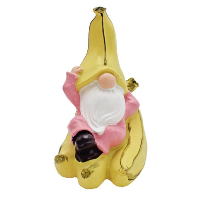 Garten Gonk Deko 14.5cm Harz Früchte Statue - Banane Gonk