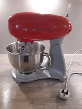 SMEG Stand Mixer, Red, 50's Style, Model SMF01, Used, Good Condition