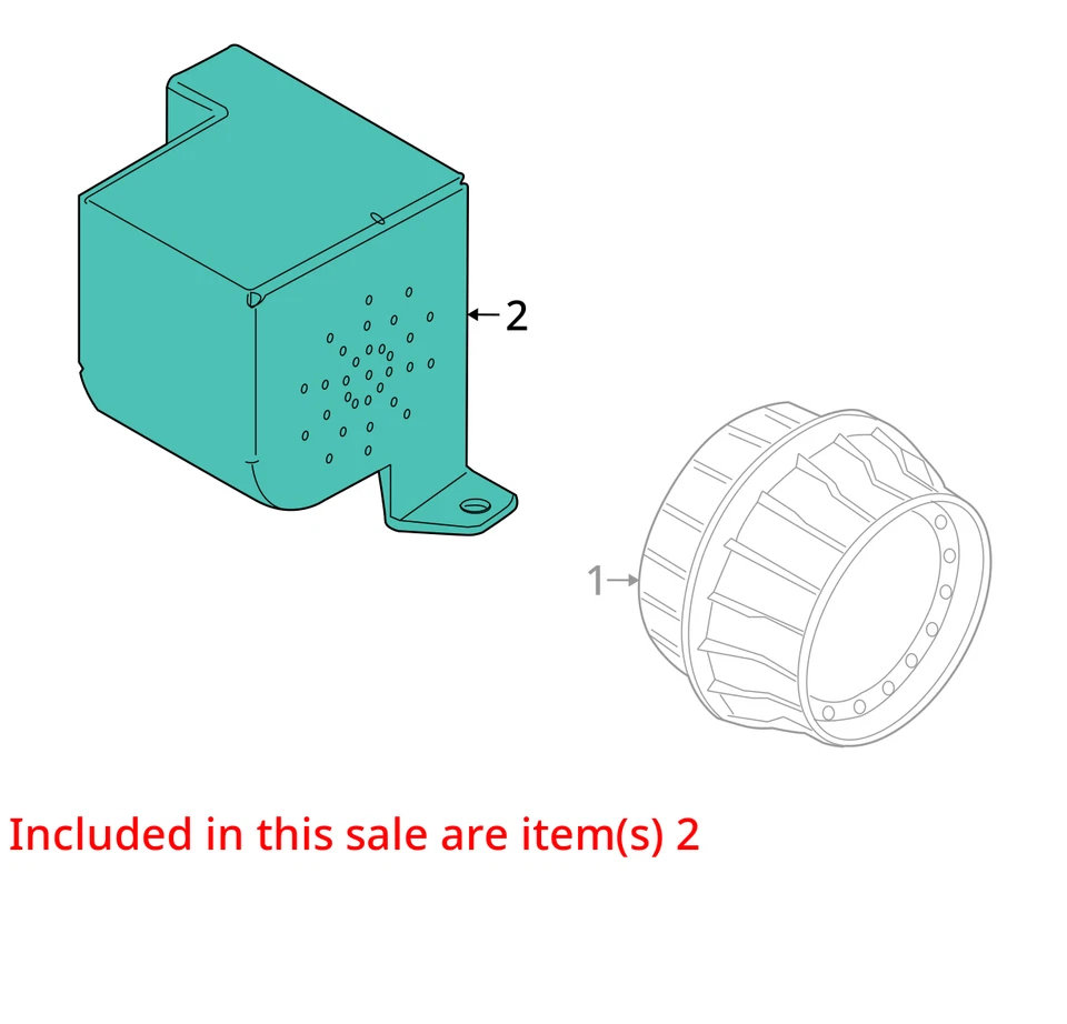 Soporte de montaje de bocina de alarma antirrobo BMW X5 X5M E70 2011-2013 FABRICANTE DE EQUIPOS ORIGINALES #1998EM Foto 3 de 4