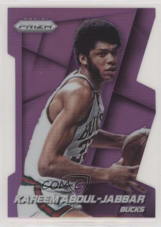 2014-15 Panini Prizm Purple Die-Cut Prizm /139 Kareem Abdul-Jabbar #173 HOF