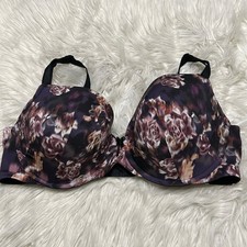 Torrid 40D Bra Floral 360 Back Smoothing Lightly Lined T Shirt Back Closure