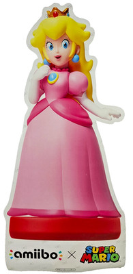 Nintendo Amiibo x Super Mario Pappaufsteller - ca. 30 cm x 64 cm - Peach
