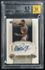 MAGIC JOHNSON BGS 8.5 2004-05 UPPER DECK ULTIMATE SIGNATURE GU PATCH AUTO 25/25