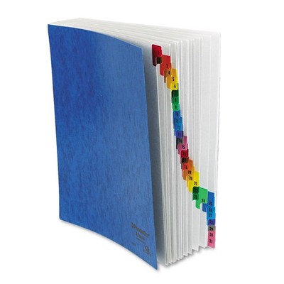 Expanding Desk File Folder Daily 1-31 Letter Size Organizer Blue Black ...