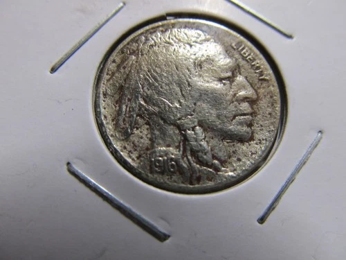 1916-D Buffalo Nickel~ Higher Grade~ Full Horn