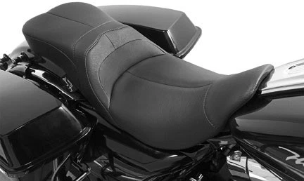 Danny Gray LowIST 2-Up Seat Leather Black #FA-DGE-0290 Harley Davidson 66-7627 - Image 2 of 4