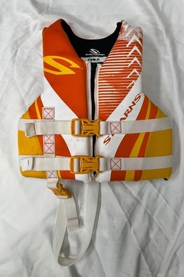 Stearns Youth/Child Orange Life Vest - 30-50lbs - USCG Type III PFD