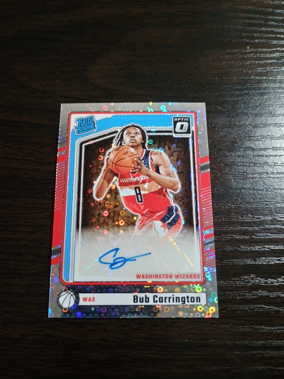 2024/25 Panini Donruss Optic Bub Carrington Rated Rookie Signature 🔥