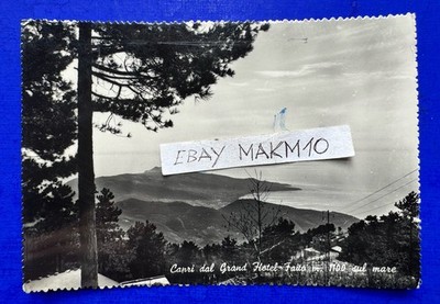   PHOTO POSTCARD CAPRI PANORAMA FROM THE GRAND HOTEL MADE ON THE SEA 1951 BEAUTIFUL  