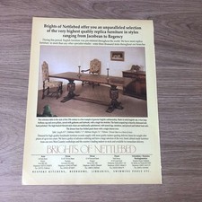 GUNS67 MAGAZINE ADVERT 12X9 BRIGHTS OF NETTLEBED FURNITURE