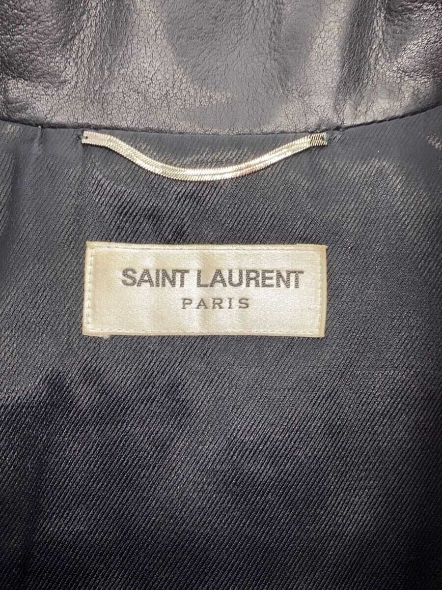 GIACCA PELLE SAINT LAURENT 2014 EDY BLUSON 44 MUCCA NERA NERA BLU 361845Y5GF1 usata