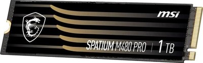 New MSI SPATIUM M480 PRO 1TB PCIe 4.0 NVMe M.2 Internal SSD