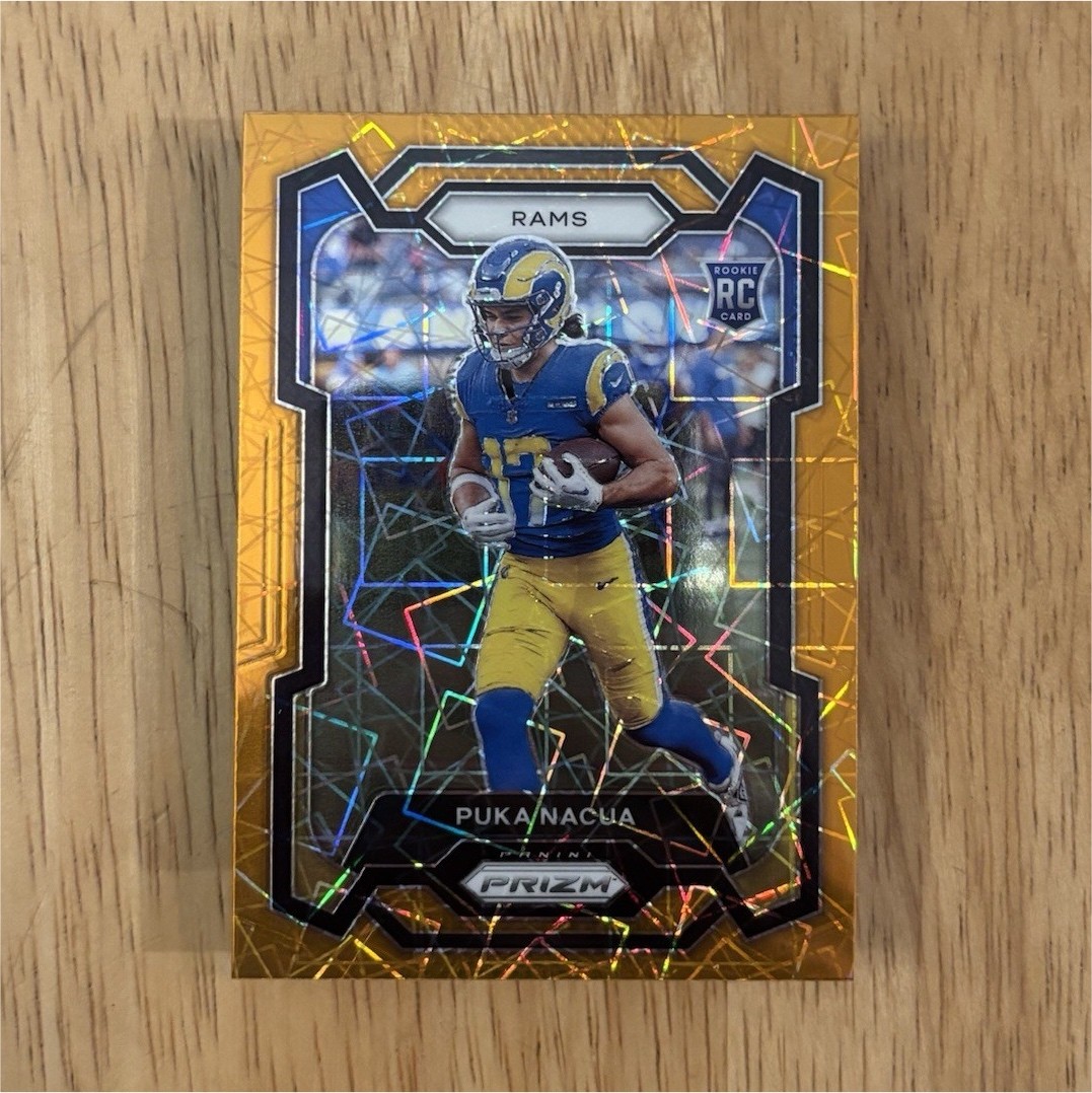 Carte Panini Prizm #357 Rookie Signée 2023 - Puka Nacua (Los Angeles Rams)