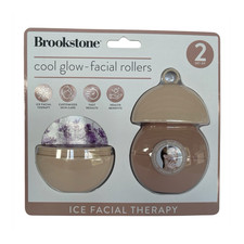 Brookstone Ice Facial Therapy Cooling Face Massage Rollers Set of