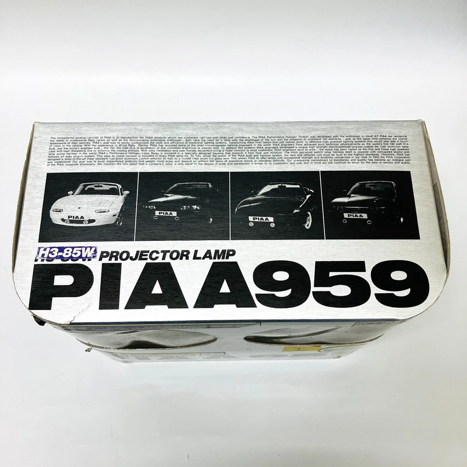 PIAA 959 H3 12V Yellow Projector Vintage Fog Lamp with Harness Hang Mount 12cm - Image 4 of 4