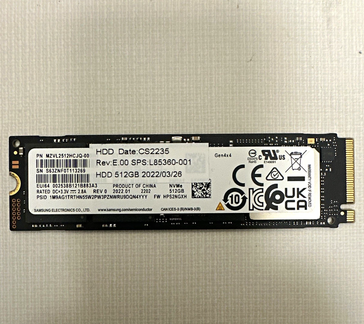 Samsung 512 GB Solid State Drives for sale | eBay
