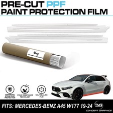 Side Skirt Stone Guard Kit PPF Paint Protection Film For Mercedes A45 AMG W177