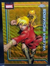 2026 Topps Chrome Marvel Valeria Richards #186 Gold Wave Refractor 38/50 SSP