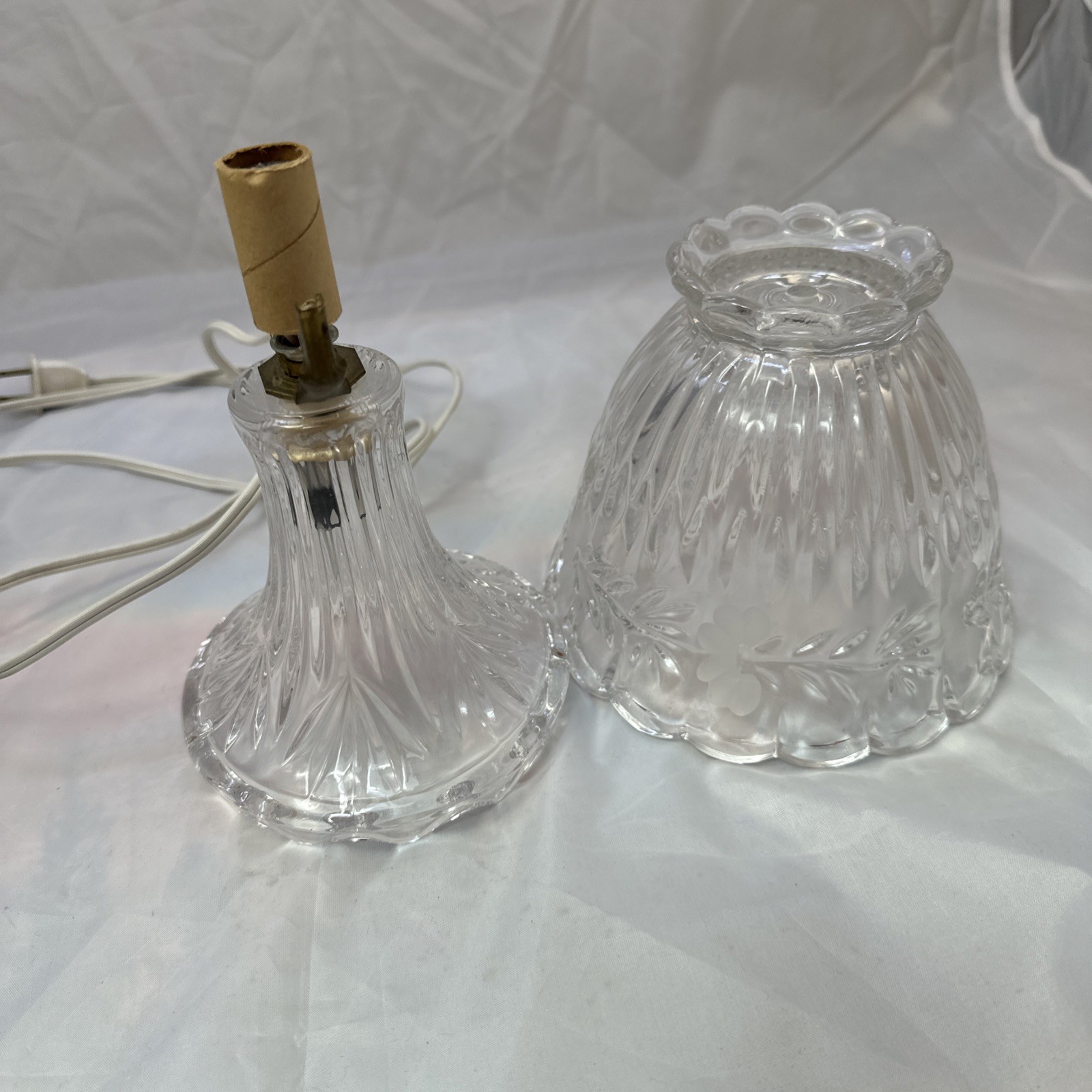 Princess House Heritage Crystal Romance Collection Electric Lamp & Shade Missing image 8