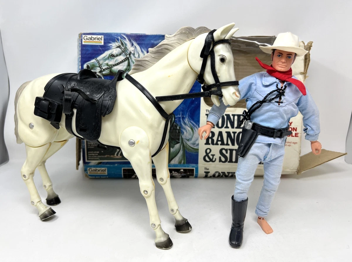 The Lone Ranger Marx Toys 1973 - lot poupées & accessoires Tonto Butch