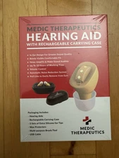 Medic Therapeutics OTC Hearing Aids Rechargeable Earbuds Style New Sealed