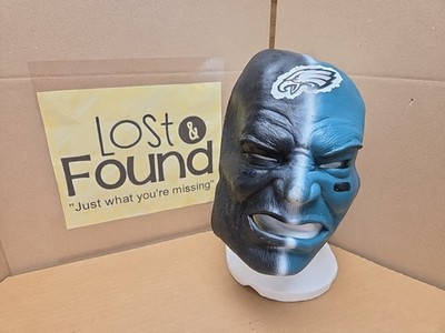 Vintage Philadelphia Eagles Franklin Fan Face Rubber Mask Rally Costume SEE PICS