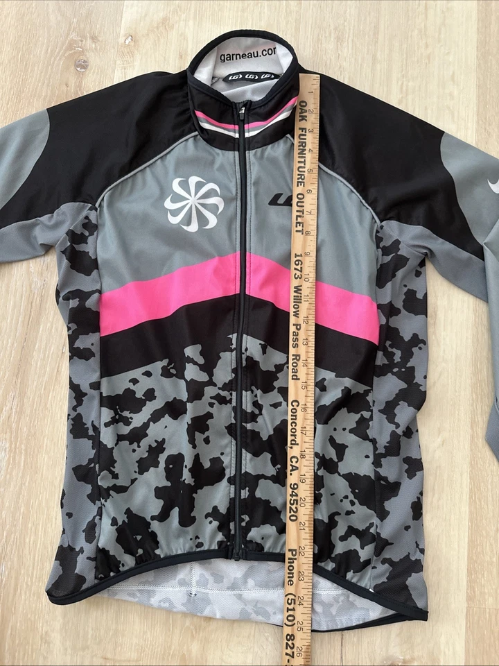 Chaqueta de ciclismo Garneau Nike para mujer rosa negro gris Foto 2 de 4