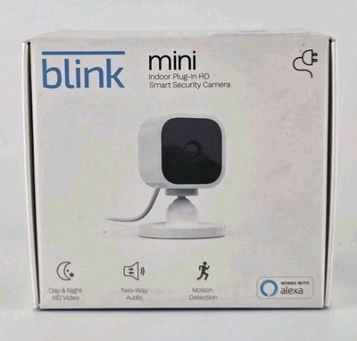 Blink Mini Indoor Plug-In Live HD Smart Security Camera NEW FAST FREE SHIPPING!!