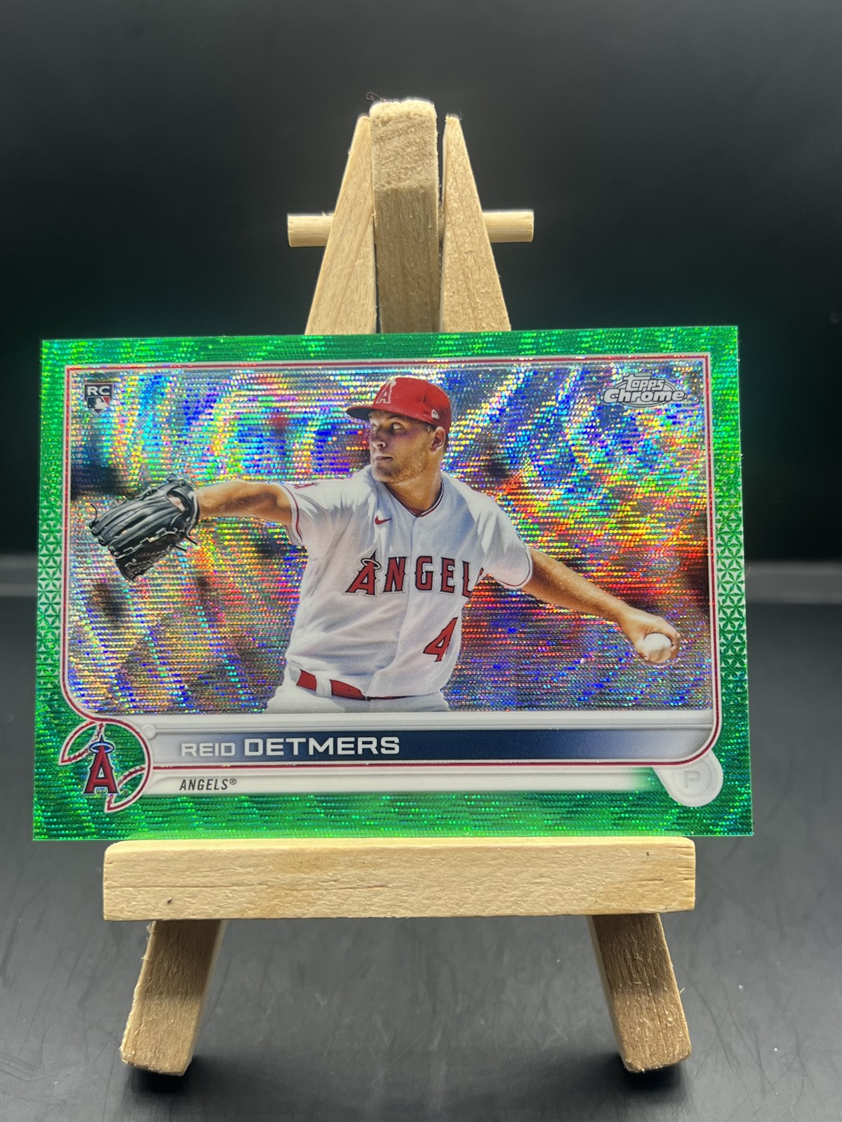 2022 Topps Chrome - Reid Detmers #79 Green Wave Refractor /99 (RC)