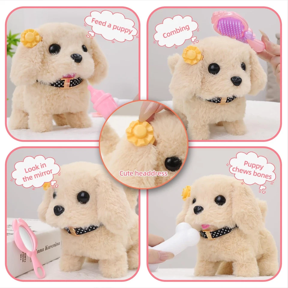 16 Piezas Robot Perro Juguetes para Niñas, Juguetes para 3 4 5 6 7 8 Años Niñas Niños,  Foto 2 de 4