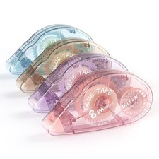 4 Pack Scrapbook Tape, Double Sided Tape Roller for Crafts, Adhesive Glue Run...
