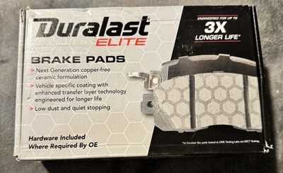 Duralast Elite Ceramic Brake Pads - Copper-Free with Transfer Layer Technology