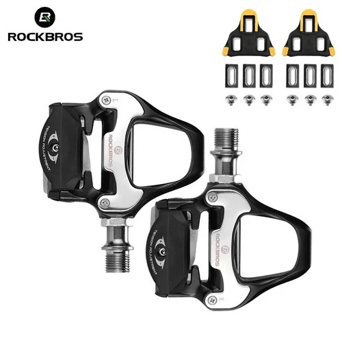 RockBros Road Bike Clipless Bicycle Self-locking Pedals with SPD-SL Cleats