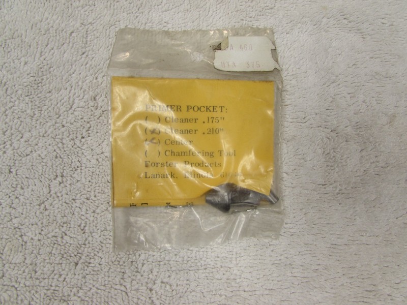 Forster Products- .210" - Primer Pocket Cleaner- new old stock