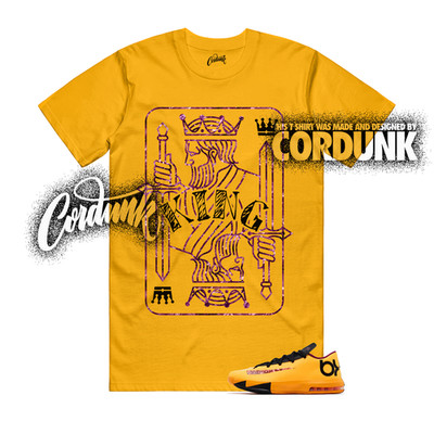 KD 6 Peanut Butter Jelly Gold Laser Orange Raspberry Red T Shirt Match KING