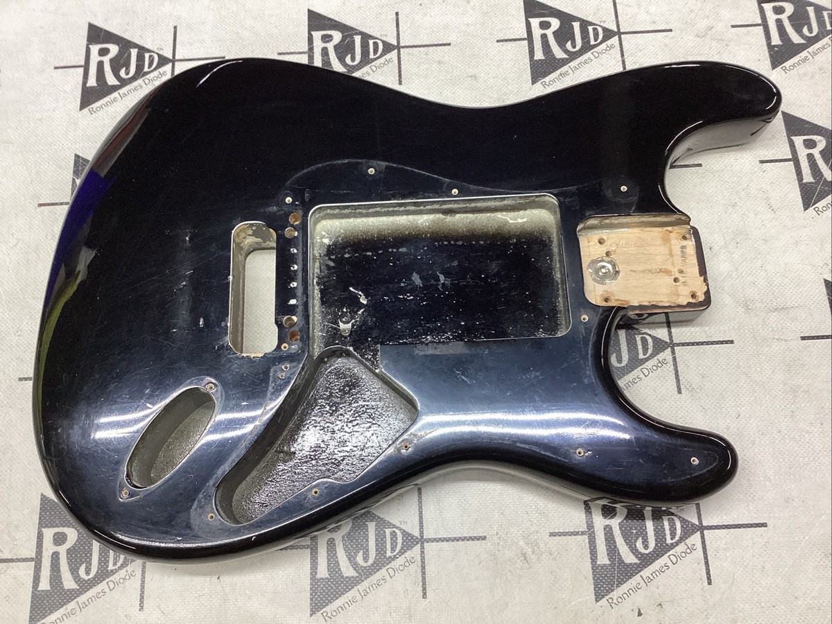 1987 Fender USA Standard Stratocaster Electric Guitar Body Black