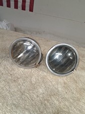 2 Original Vintage Per-lux 200-t Louvered Clear Driving Light Hotrod Ratrod