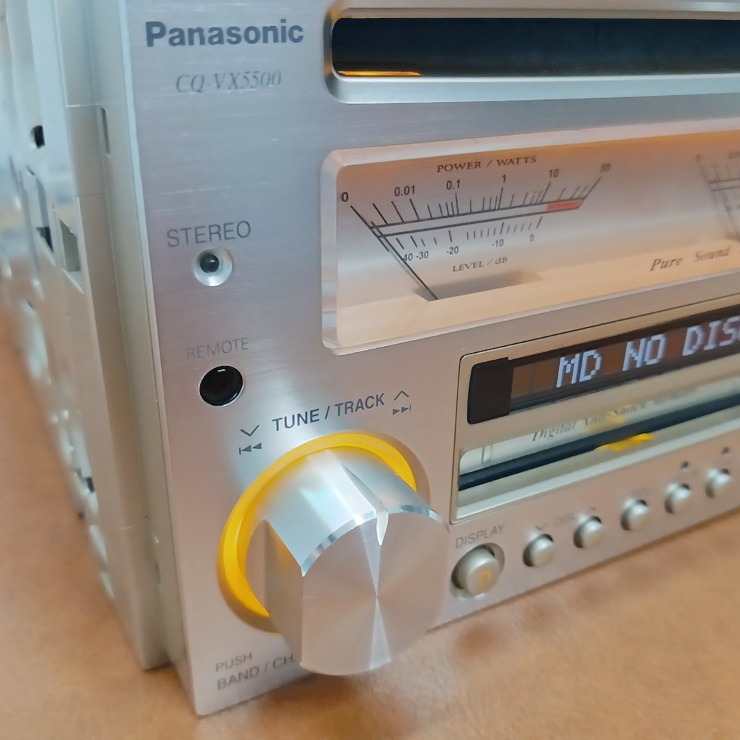 Panasonic CQ-VX5500D パナソニック Panasonic CQ-VX5500D CD MD Car Audio 2DIN Head Unit Analog