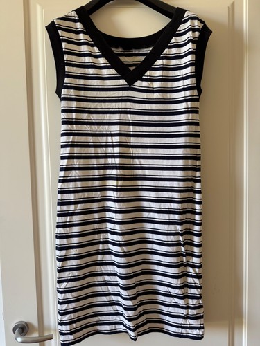 Saint Laurent, Vintage Yves Saint Laurent Made in France Striped cotton long sleeveless t shirt