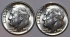(2 )1963-D Roosevelt Dimes - AU - #9692D - FREE SHIPPING
