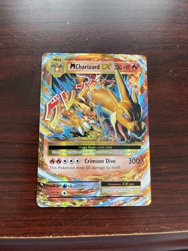 Pokemon Mega Charizard EX TCG Holo Card 220 HP, Crimson Dive