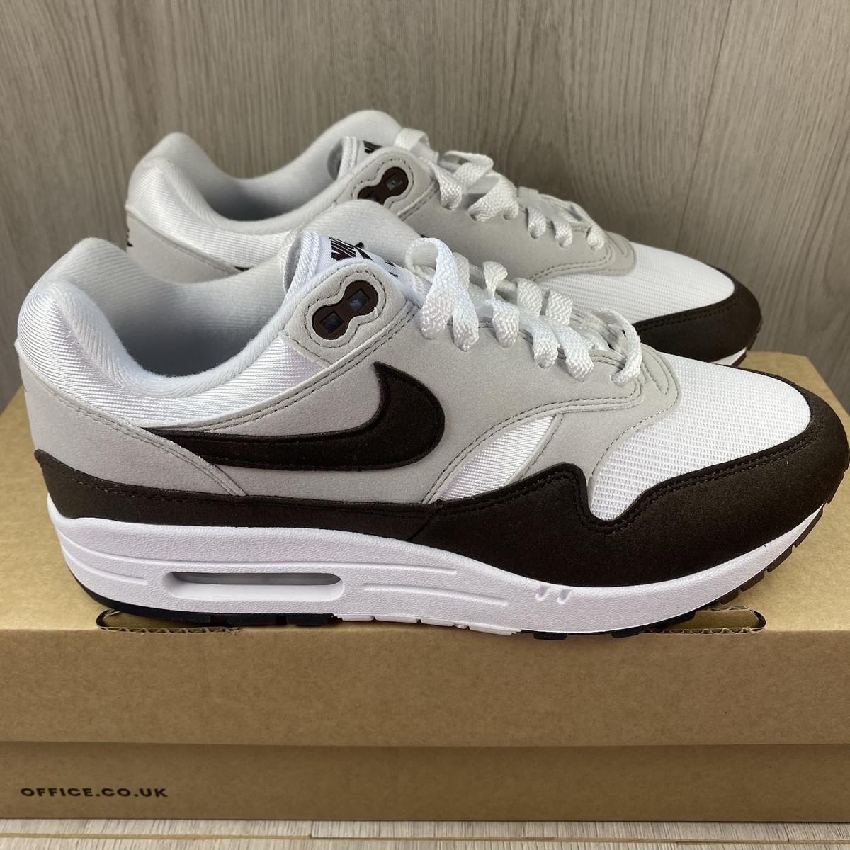 Nike Air Max 1 '87 Trainers Size UK6.5 Baroque Brown White DZ2628