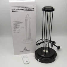 UVC Disinfection Sterilization Lamp & Remote Medic Therapeutics - TESTED WORKING