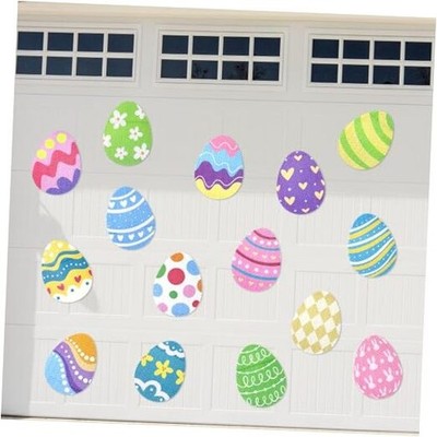 15 Pcs Easter Garage Door Magnets Decorations Eggs Magnetic Easter Egg Magnets